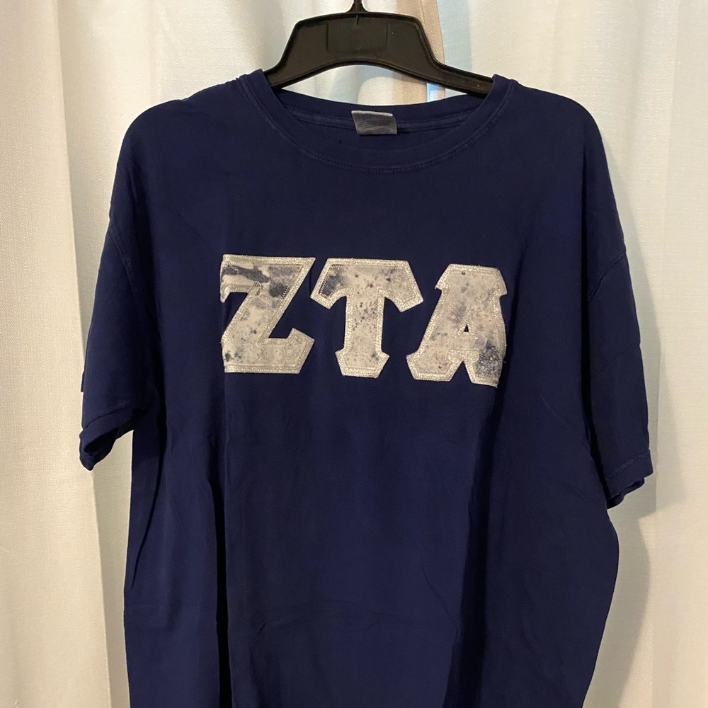 Zeta Tau Alpha stitched letters